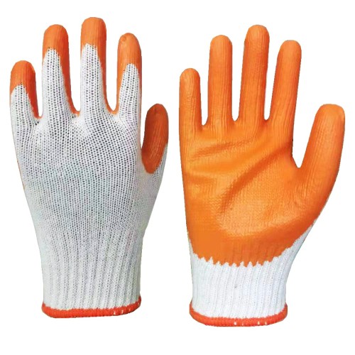 Flat Dipped Latex Wear Resistant Work Protective Gloves