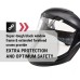 Safety Lightweight Premium Face Shield - Mask with 370 Speed Dial Ratcheting Headgear for Work, Grinding, Cutting