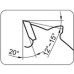 Blade with chip limiting device