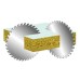 Combination teeth blade for wood